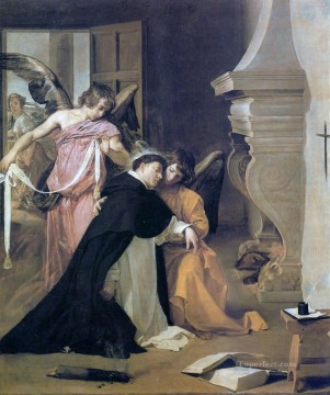 ディエゴ・ベラスケス Painting - 聖トマス・アクィナス・ディエゴ・ベラスケスの誘惑